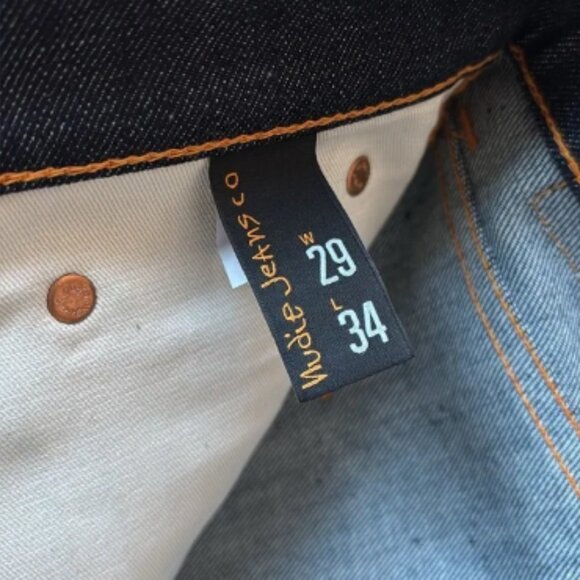 NWT Nudie Jeans Co Men’s Steady Eddie II Tapered Dry True Denim Jeans - Picture 5 of 8